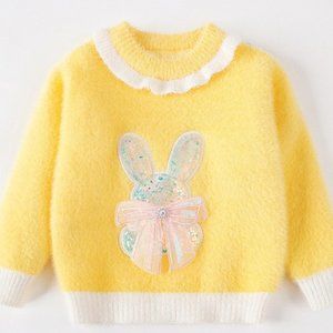 Easter Girl Sweaters, Bunny Girl Sweaters, Pretty Girls Sweaters, Girl Sweater